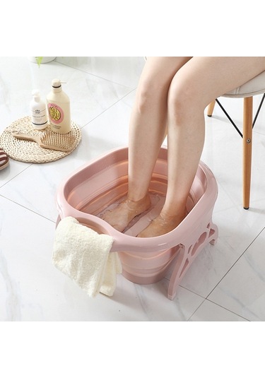 Sones Ev Tipi Katlanabilir Ayak Masajı Ayak Banyosu Mavi Çok Renkli