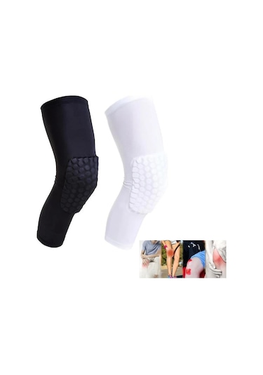 Basketbol, Yürüyüş, Bisiklet İçin Dizlikler, Kaval Koruyucuları, Yoga İçin Diz Destekleri, Spor Salonu Ve Fitness İçin Dizlikler Siyah L