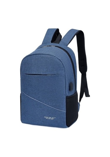 Bilgisayar Çantası Sırt Çantası Öğrenci Okul Çantası 9eslg1 Beyaz - Lacivert