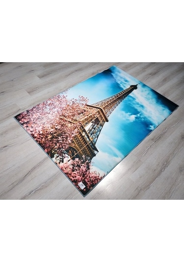 Foto Baskılı Halı Artist Parisçiçek 90X140 Cm Çok Renkli