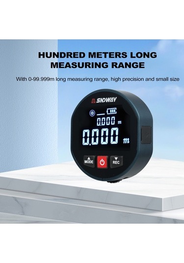 Pazly Sw-x30a/sw-x30d Abs Malzeme Hassas Ölçüm Cihazı - 99.999m Menzil, 1cm Doğruluklu