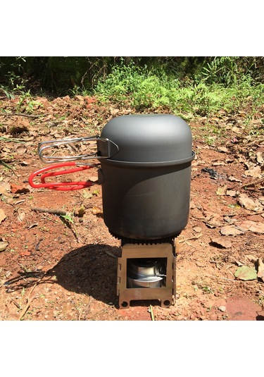 Xindoker Taşınabilir Çamur Oduncu Ve Alkol Fırını - Ağır Duty Paslanmaz Çelik - Açılabilir Oksijen Blower İle - Doğa, Kamp Ve Yeme Pişirme İçin Gümüş