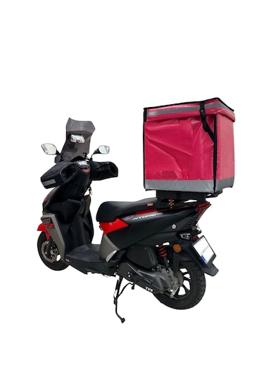 Tvs Ntorq 125 Kurye Çanta Demiri Tekerli Kayar Sistem Mat Siyah
