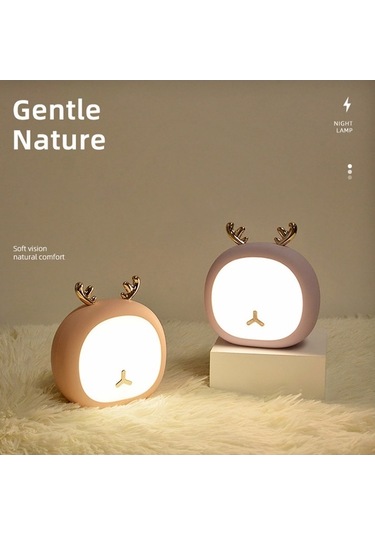 Usb Şarjlı Dokunmatik Tavşan Gece Lambası: Göz Koruma Ve Uyku Modu İle Ev Ve Ofis İçin Yumuşak Aydınlatma Diğer Diğer