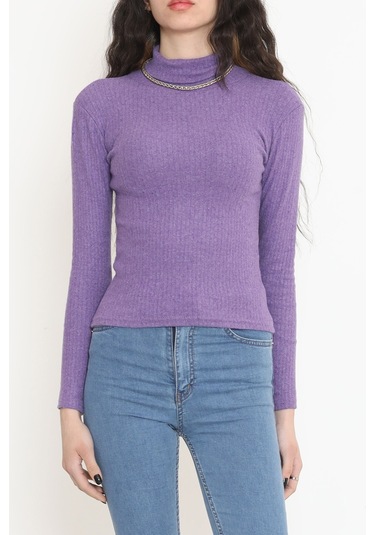 Buyers Butik - Balıkçı Yaka Body Mor - 8338.1567. 001