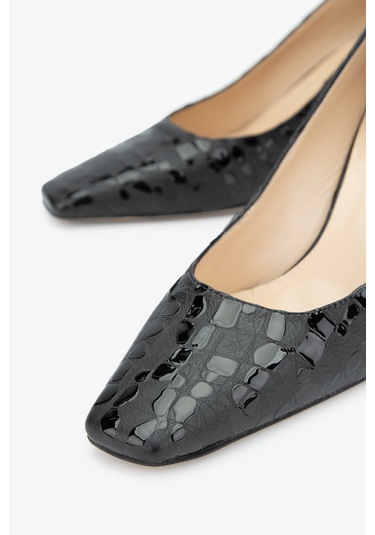 Valmenti Nexy Kadın Siyah Hakiki Deri Topuklu Ayakkabı 613 27234 Bn Ayk Y24 Siyah