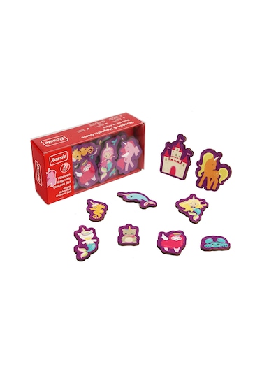 Rossie Mıknatıslı Ahşap Unicorn Figürleri