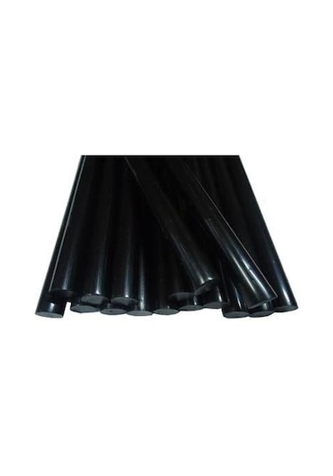 Silikon Çubuk 11.2 MM Kalın Siyah 30 CM - 10Adet