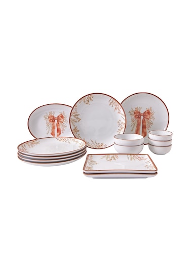 Kütahya Porselen Serenza 14 Parça 6 Kişilik Kahvaltı Takımı 417663 Çok Renkli