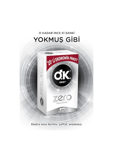 Okey Rötar Prezervatif 20'li + Zero Prezervatif 20'li