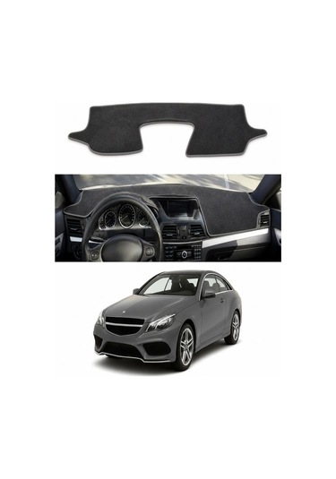 Mercedes-benz - E-serisi Coupe C207 2009-2017 Uyumlu Torpido Koruma Kılıfı - Gri Şeritli