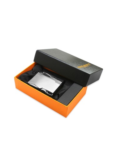 Kişiye Özel İsim Yazılı Silver Renk Özel Kutulu İbola Model Manyetorlu Çakmak