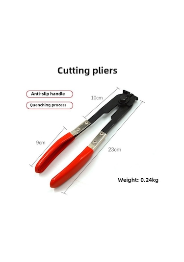 Springsun Ruichi Cr-v Çelik 230mm Toz Koruyucu Klips Pensi - 2 Adet, Klips Sabitleme Ve Demontaj Aracı, 0.48kg Hafif Tasarım