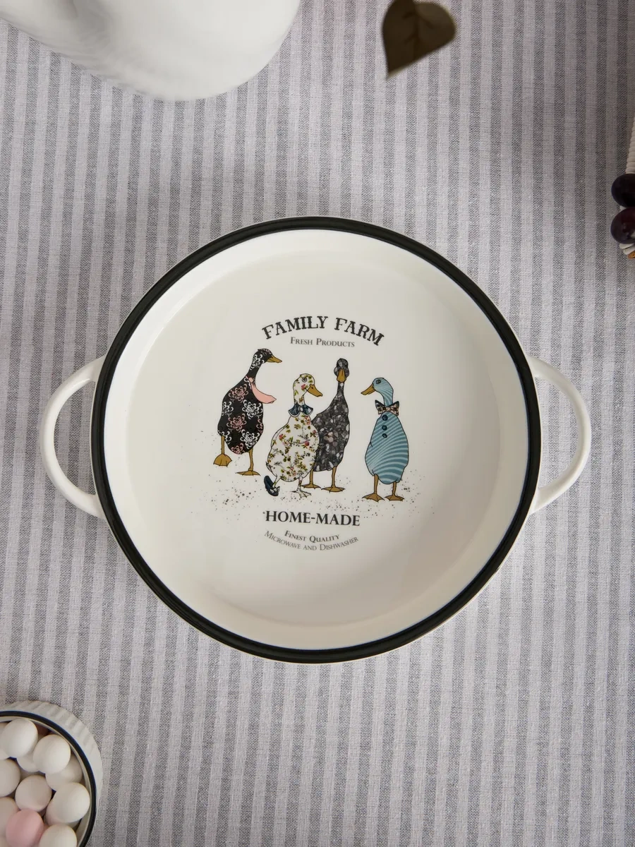 Lefard Kulplu "family Farm" Fırın Kalıbı 145524597 Beyaz