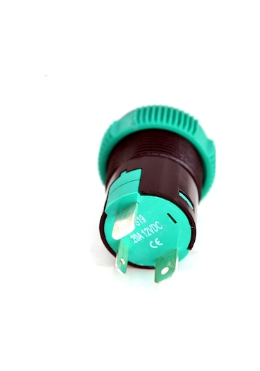 19mm 12v 20a Power Logolu Kırmızı Işıklı 1-0 Elektrik Anahtarı