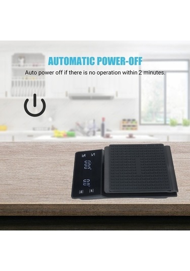 Ulzyvf Yüksek Terazi Terazi Su Geçirmez Arka 3000g 0.3g Td Siyah Siyah