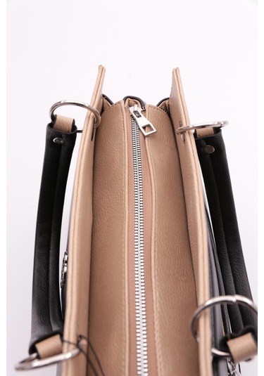 Dgn 1002 Kadin Kolonlu Omuz Ve Kol Çantasi 1002-2611-R1705 Siyah - Vizon