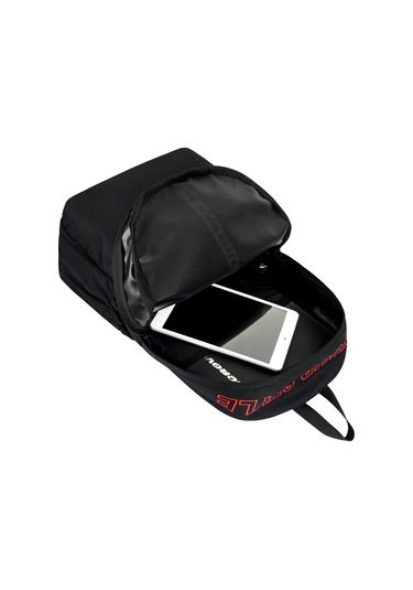 Geniş Hacimli Günlük Ve Okul Kullanımına Uygun Unisex Siyah Kırmızı Sırt Çantası Pwcnt005 Siyah Kırmızı