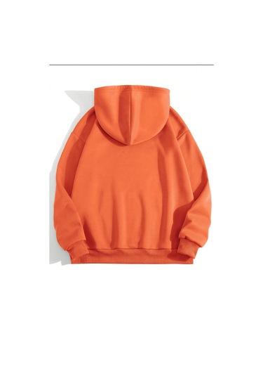 Los Angles Baskılı Sweatshirt Turuncu