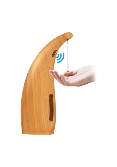 Xiaaokeji Otomatik Sensörlü Sabunluk Temassız Sıvı El Sabunu Dispenseri B Açık Ahşap Deseni