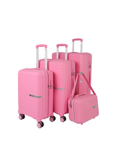Mçs Polipropilen 4lü Valiz Seti V374 S24sy1000083-set 00020 Pembe