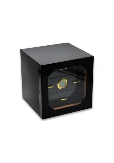 Falconetti Çekmeceli 3 Katlı Siyah Sedir Humidor Puro Kutusu Rd10
