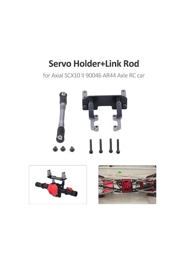 Axial Scx10 Iı 90046 Ar44 Aksesuar Seti - Alüminyum Servo Tutucu Ve Metal Bağlantı Çubuğu