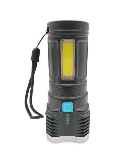 Sones S03 4 X Smd 3030 + Cob Güçlü Işık Usb Şarj Edilebilir Led El Feneri Çok Renkli