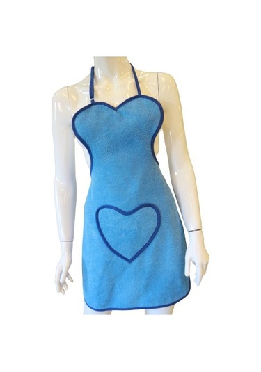 Kalp Detaylı Mutfak Önlüğü Ayarlanabilir Askılı