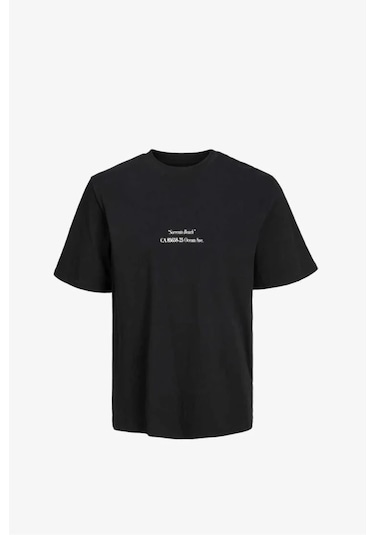 Jack & Jones Jack&jones Jorgrocery Tee Ss Crew Neck 12230754-black4382 Siyah Jack & Jones Jack&jones Jorgrocery Tee Ss Crew Neck 12230754-black4382 Siyah