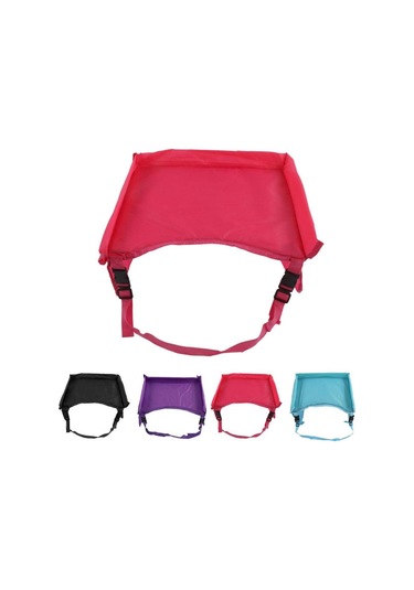 Siyah Çocuk Araba Masa Tepsisi Su Geçirmez Istikrarlı Yumuşak Saklanabilir Araba Tur Tepsisi Yürümeye Başlayan Seyahat Masası Organizatör