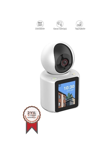 Torima Cmr-11 Monitörlü Smart Ip Full Hd 360 Akıllı Güvenlik Kamerası Bebek Kamerası