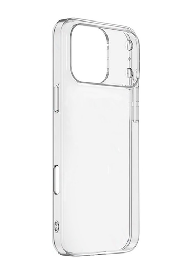 Adige Iphone Uyumlu 17 Pro Kılıf Silikon Kamera Lens Koruyuculu Şeffaf Azn