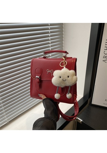 Lyon Basit Ve Taze Sırtçantası Kırmızısı Kırmızı