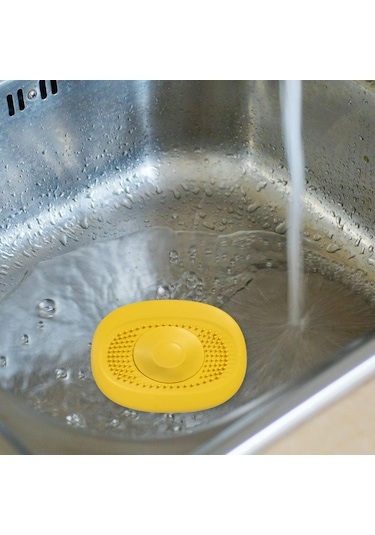 Homyl Tpr Silikon Süzgeç Ev Temizliği Küveti Için Çeşitli Sarı