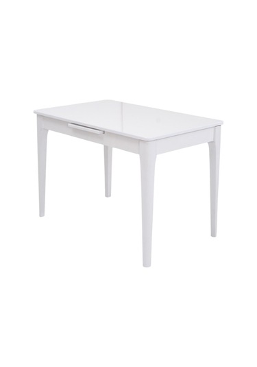 Paris Lak Panel Mdf Otomatik Açılır Mutfak Masası 70x110cm beyaz