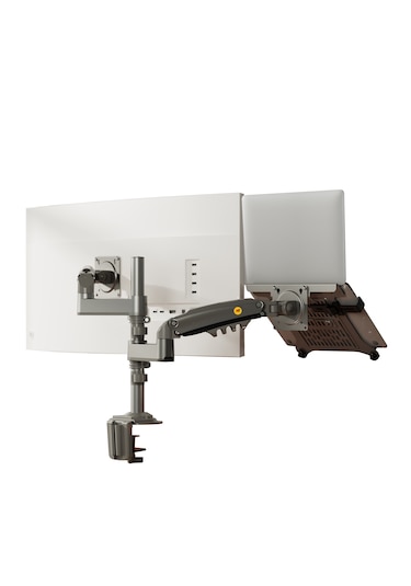 Nb H180-fp2 Amortisörlü 17-27 " Monitör Tutucu Ve 10-17"laptop St