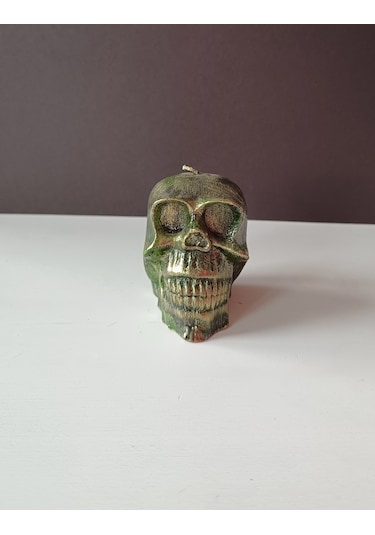 Kurukafa İskelet Mum Yeşil 8 Cm