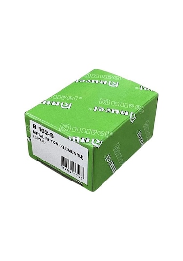 Buton Metal Vidalı 22 Mm Siyah