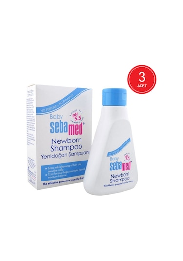 Sebamed Baby pH5.5 Yenidoğan Şampuanı 3 x 250 ML