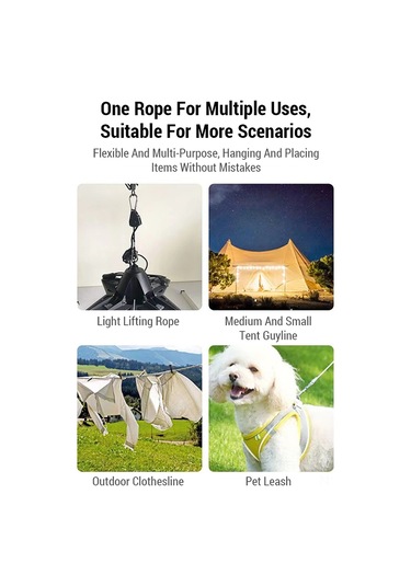 Dofolink Dışarıda Kullanım İçin Ayarlanabilir Kaldırma Teli, 68-75kg Yük Kapasitesi, Metal Tekerlek Alüminyum Kılıf Olmadan , 4'lü Paket Diğer