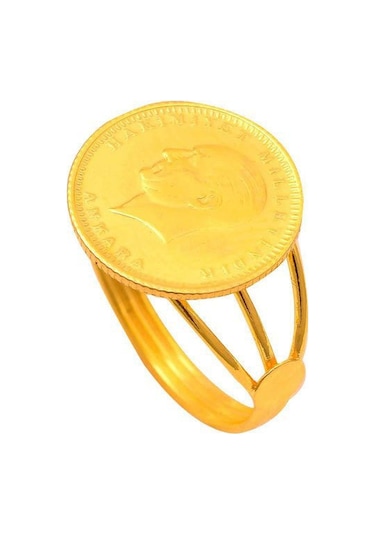 Ata Çeyrek Altınlı Yüzük 22 Ayar