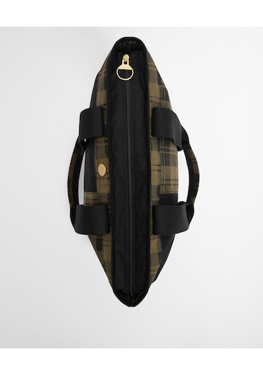 Barbour Mya Patchwork Kol Çantası Bk11 Black/olive Check Siyah