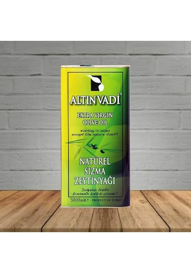 Altinvadi Naturel Sızma Zeytinyağı Teneke 5 L