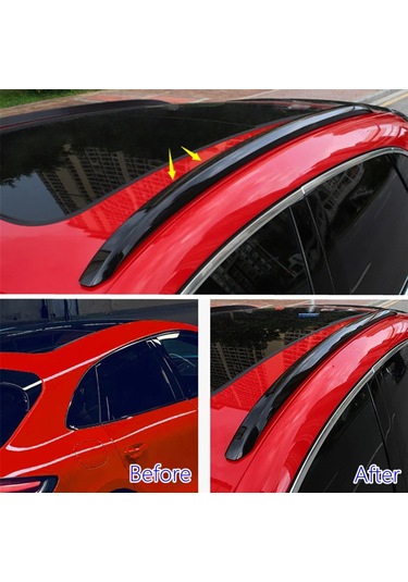 Porsche Macan 2014+ Tavan Çıtası Siyah Oem Steyle