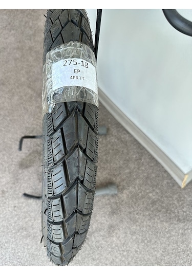 Yasa Ep Motosiklet Dış Lastiği 2.75-18 Tt İç Lastikle Kullanıma Uygundur 6pr Arka Yol