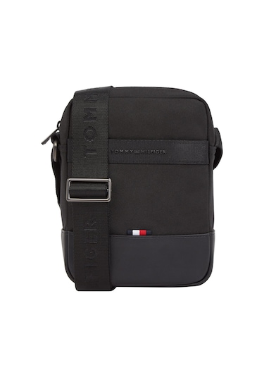 Tommy Hilfiger Th Nylon Erkek Siyah Travel Mini Reporter-8502 Siyah