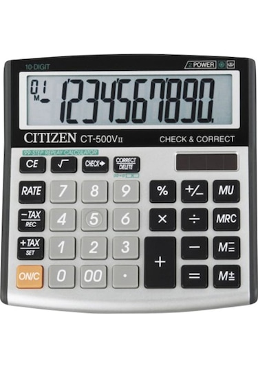 Citizen CT-500VII 99 Adım İşlem Kontrollü 10 Hane Hesap Makinesi