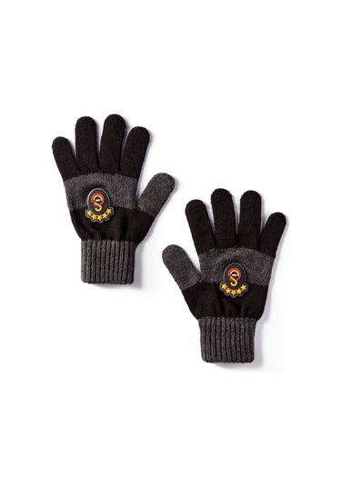 Gsstore Galatasaray Çocuk Eldiven C252199 Siyah - Gri
