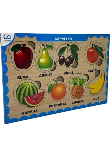 Ca Games Ahşap Puzzle Meyveler 19x29